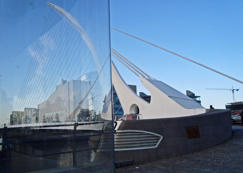 dublin, 23. mai, Samuel Beckett Bridge, Calatrava