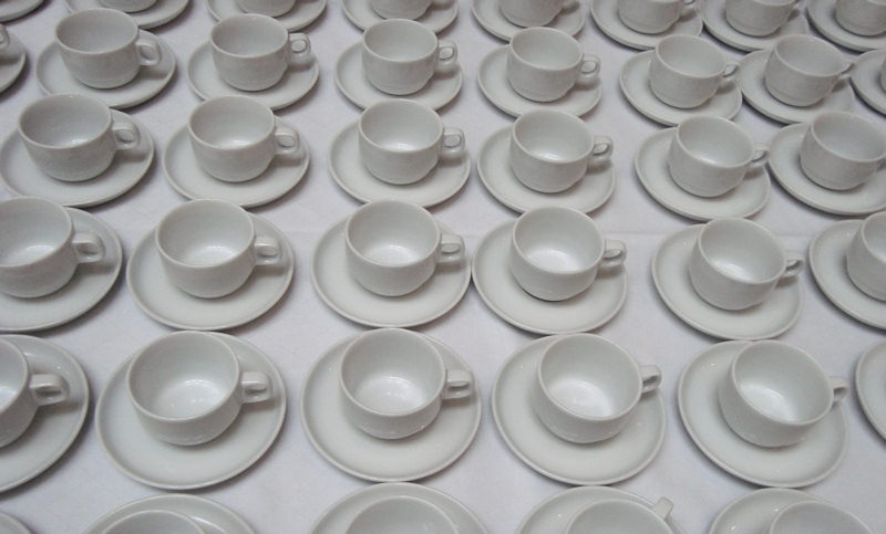 Warten auf Kaffee.